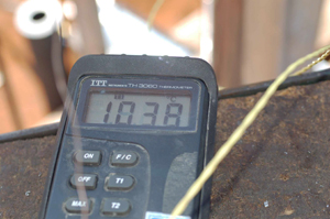 Temperatura rilevata dopo il passante